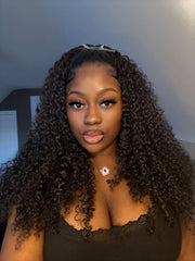 (BRAND NEW) 24” 3B/4A CURLY HALF WIG