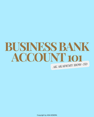 Business Bank Account 101 - Ebook Guide 💎
