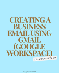 Creating a Business Email using Gmail (Google Workspace)- Ebook Guide 💎