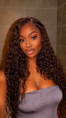 (SALE)NEW MOCHA BROWN GLUELESS CLOSURE WIG 5 BUNDLES OF 26”