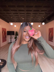 REFURBISHED WIGS SALE | 2X6 HONEY BROWN OMBRE UNIT 24"