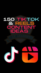 150 TIK TOK / REELS CONTENT DIARY (INSTANT DOWNLOAD)