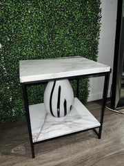 SALE! MARBLE TABLE + VASE