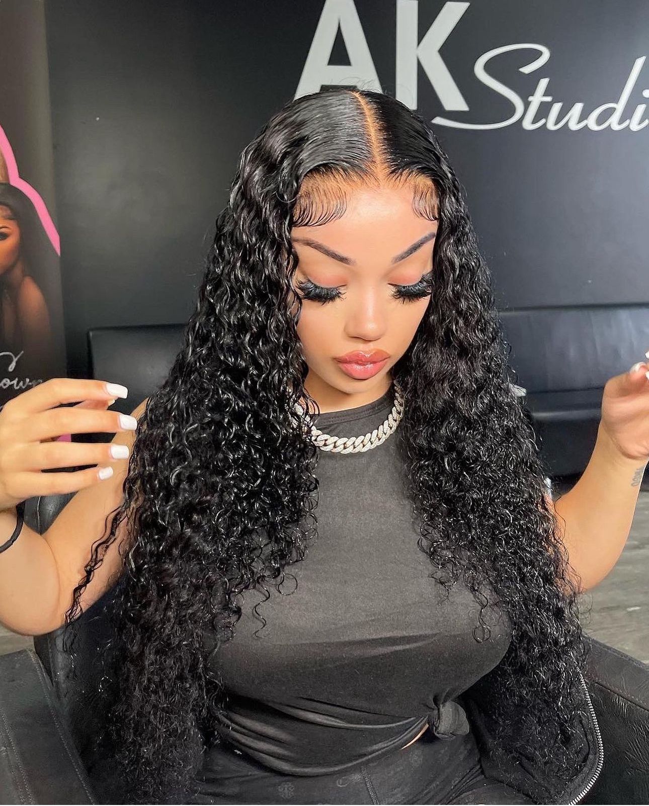 (REFURBISHED WIG SALE) 28” BURMESE CURLY 13X6 FRONTAL