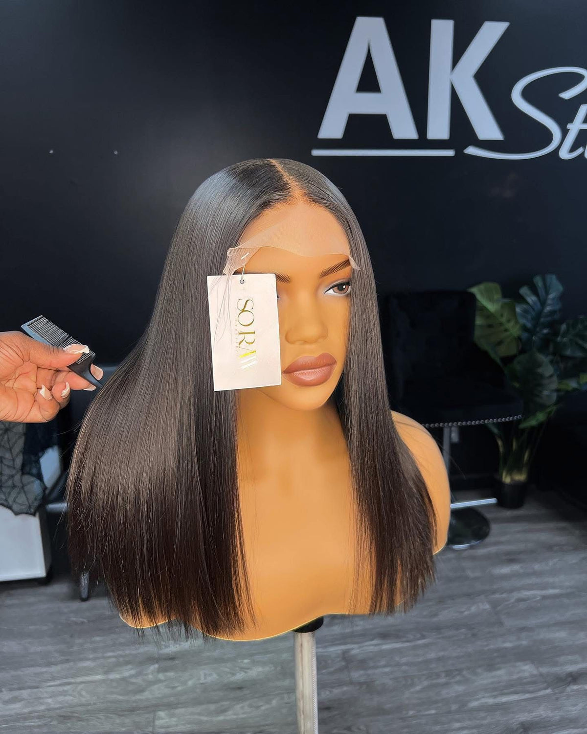 BRAND NEW | 6X6 18”  GLUELESS WIG