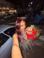 REFURBISHED WIGS SALE | BURGUNDY ENVY HEAVY LAYERS 18” 13X6