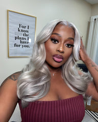 REFURBISHED WIGS SALE | SILVER (STORM) UNIT 13X6 FRONTAL 20" LAYERED 🌪️