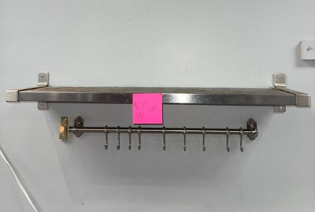 SALE! METAL  SHELF HOLDER WITH HOOKS